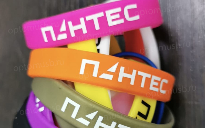 Силиконовые браслеты с печатью логотипа