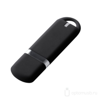 Флешка Memo Soft Touch, черная