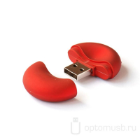 Флешка Промо круглой формы Soft Touch