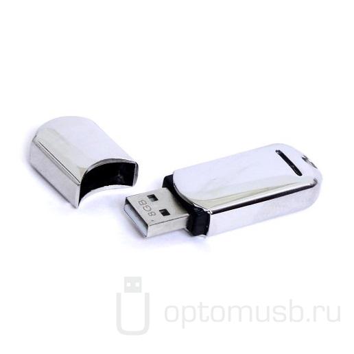Флешка КЛАССИК SILVER, серебристая