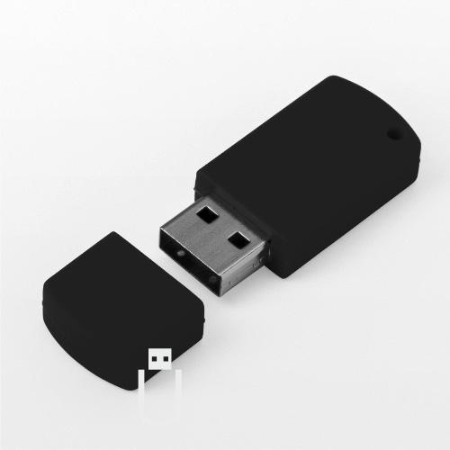 Флешка силиконовая BIGSIL 10, черная